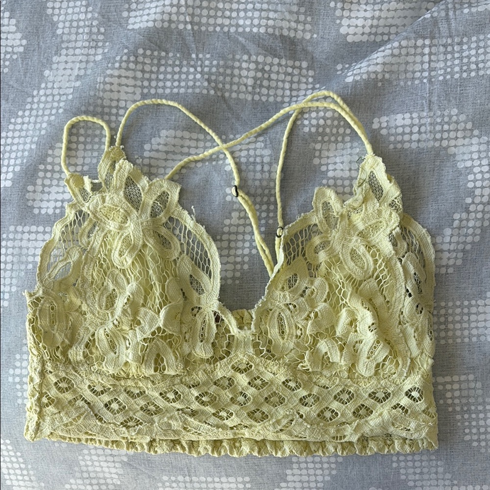 Yellow Lace Bralette